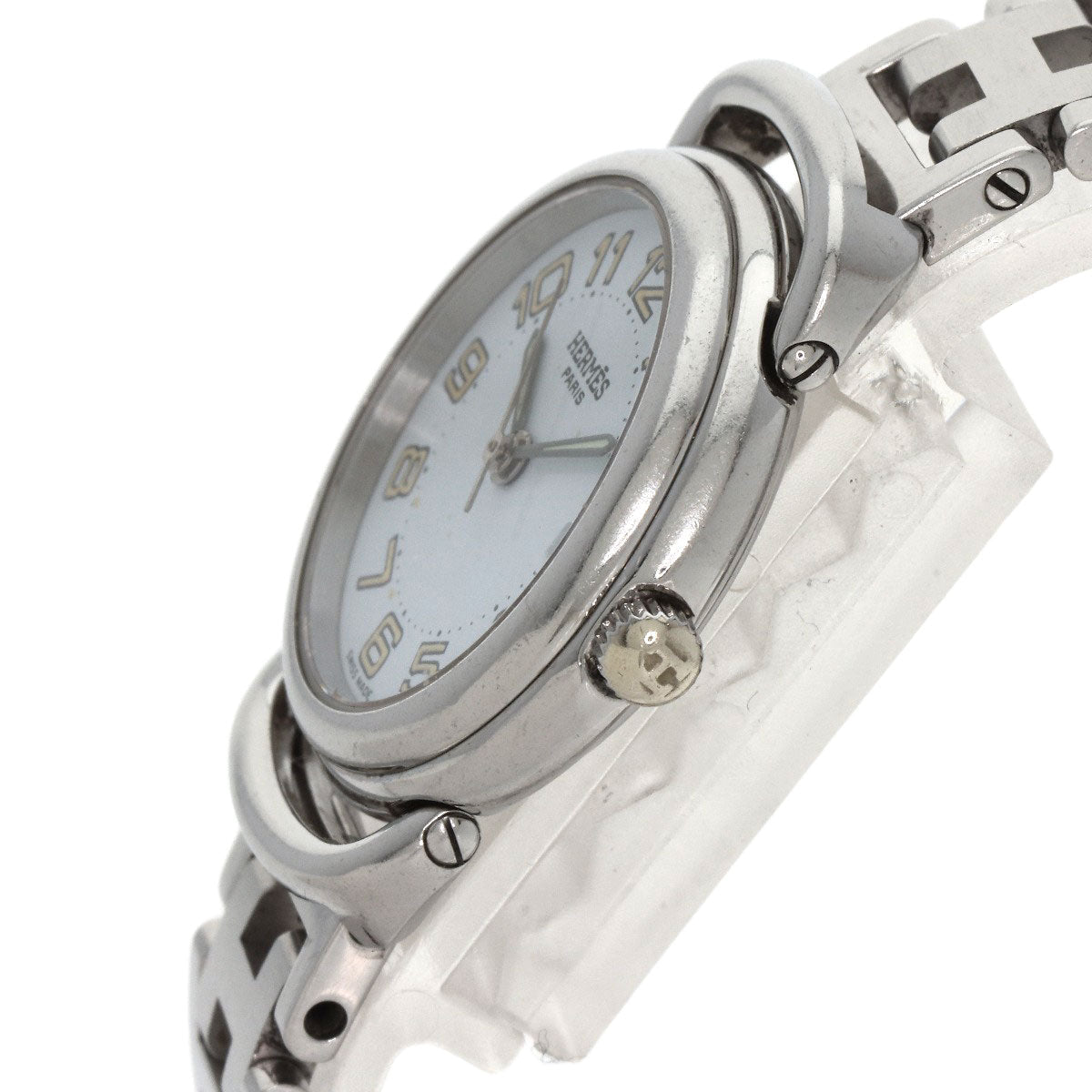 HERMES Watches Quartz PU2.210 Stainless Steel , Stainless Steel Silver Pullman blue dial Women  d