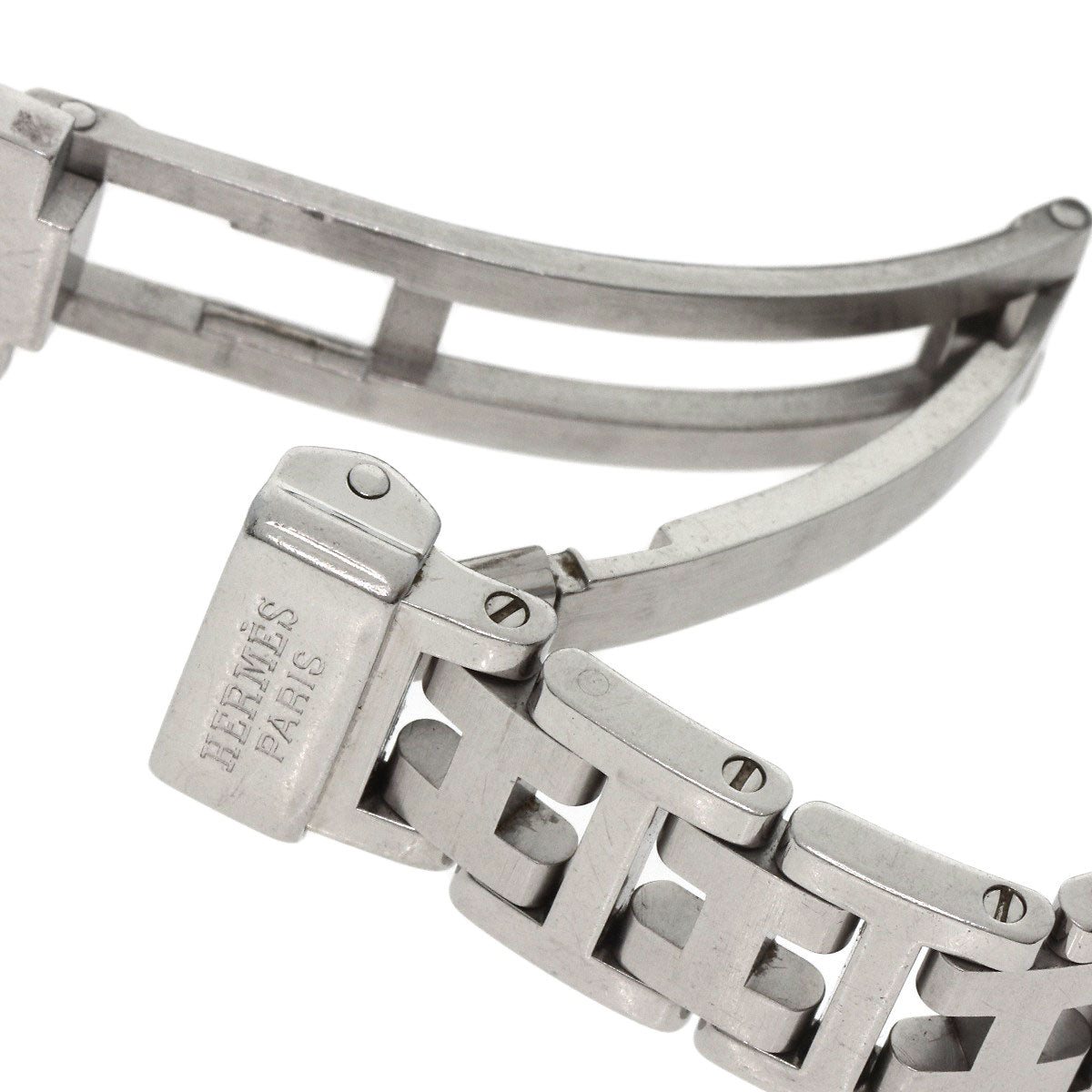 HERMES Watches Quartz PU2.210 Stainless Steel , Stainless Steel Silver Pullman blue dial Women  d