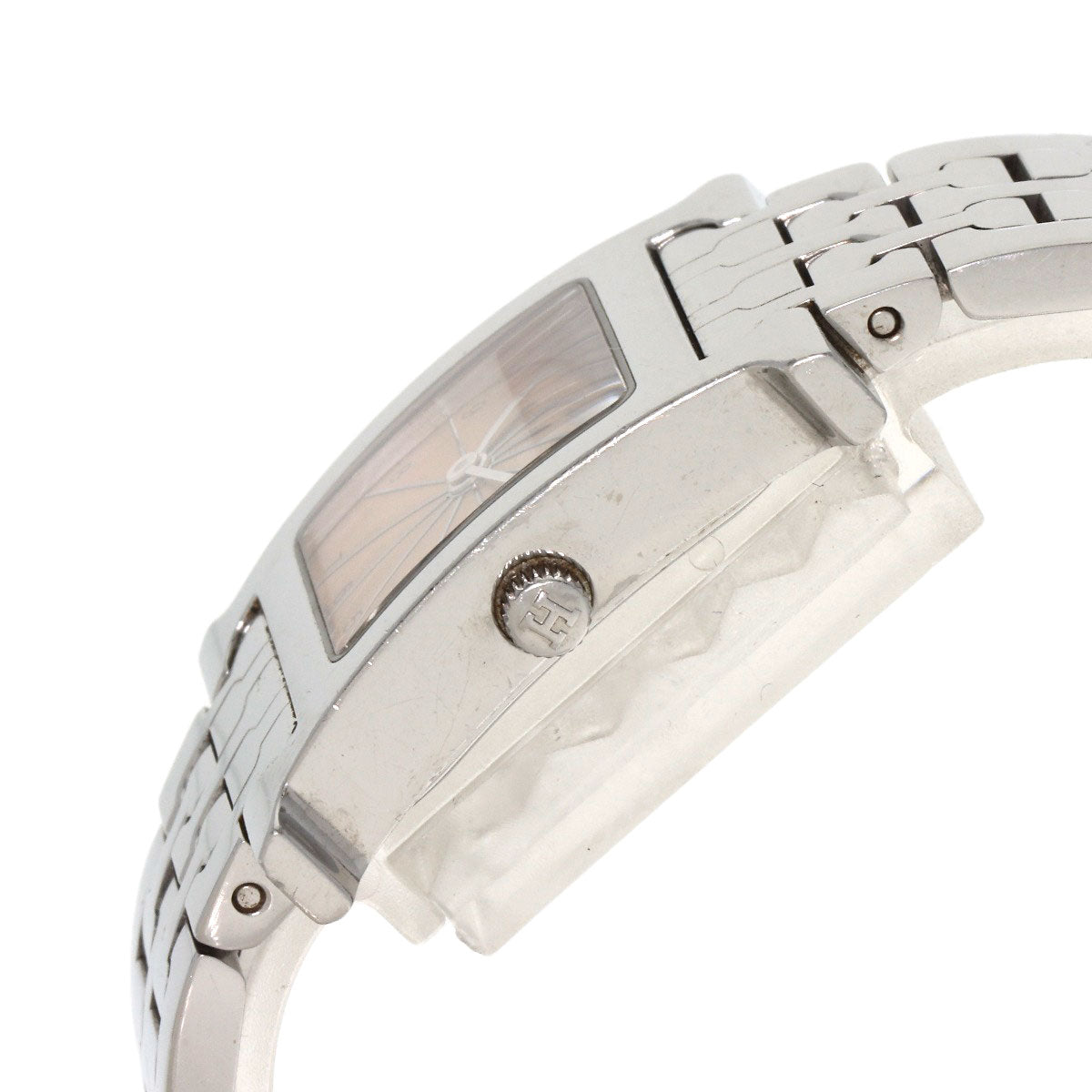 HERMES Watches Quartz HH1.210 Stainless Steel Silver H watch Orange dial Women  d
