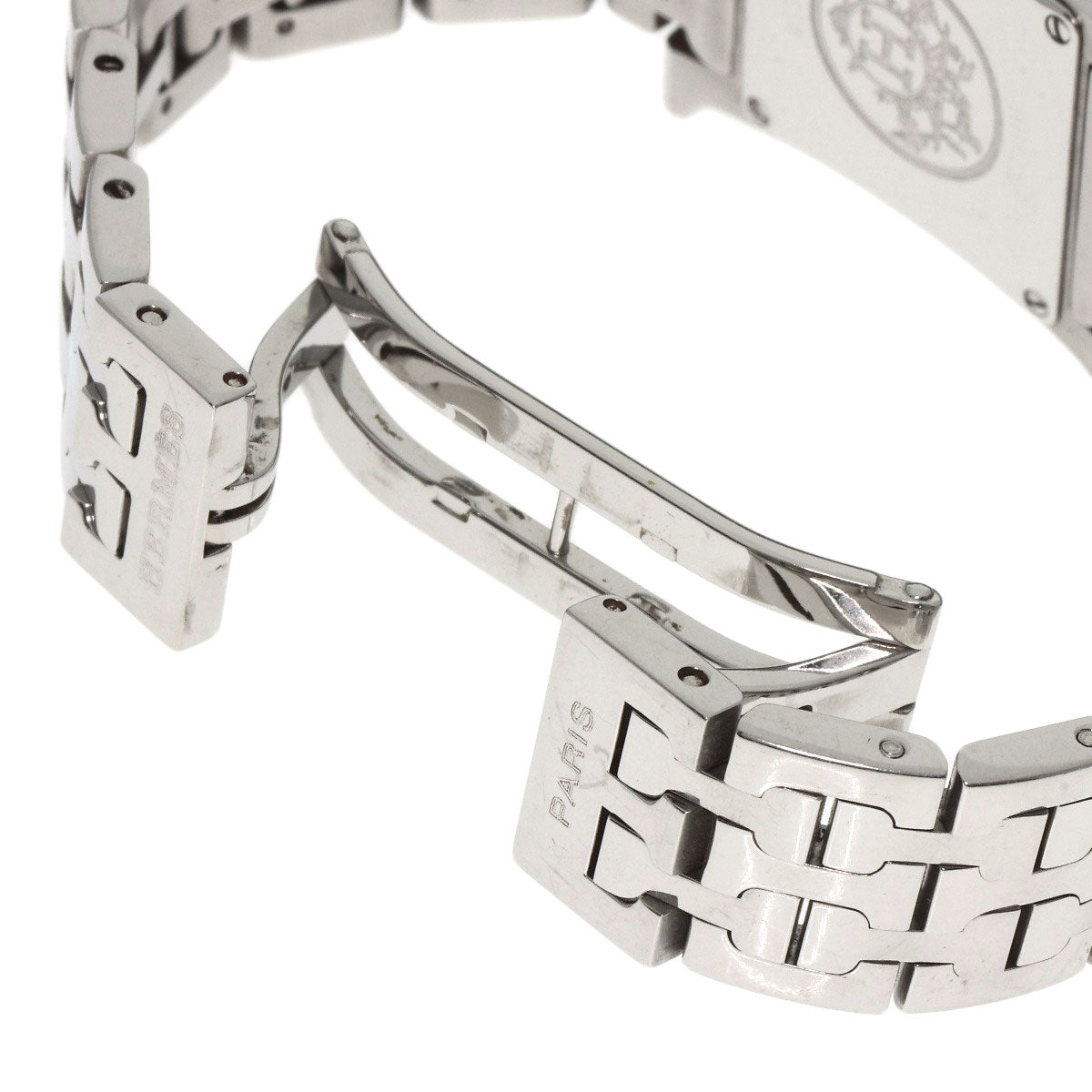 HERMES Watches Quartz HH1.210 Stainless Steel Silver H watch Orange dial Women  d