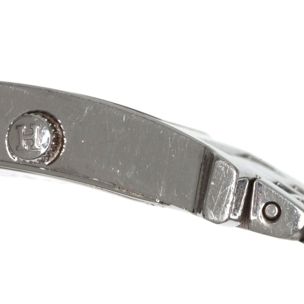 HERMES Watches Quartz HH1.210 Stainless Steel Silver H watch Orange dial Women  d