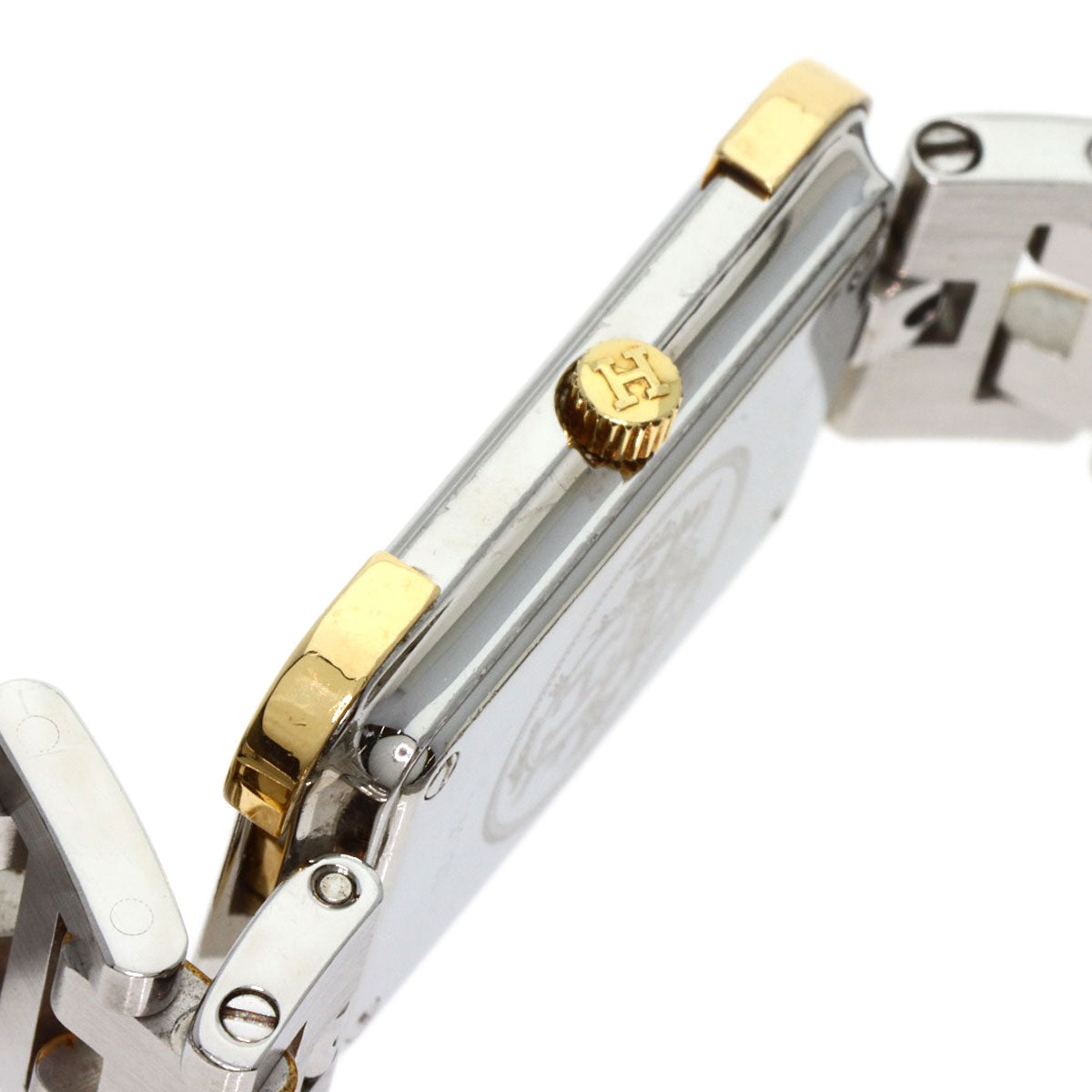 HERMES Watches Quartz CR1.220 Stainless Steel , SSxGP gold Clojure Champagne Gold dial Women  d