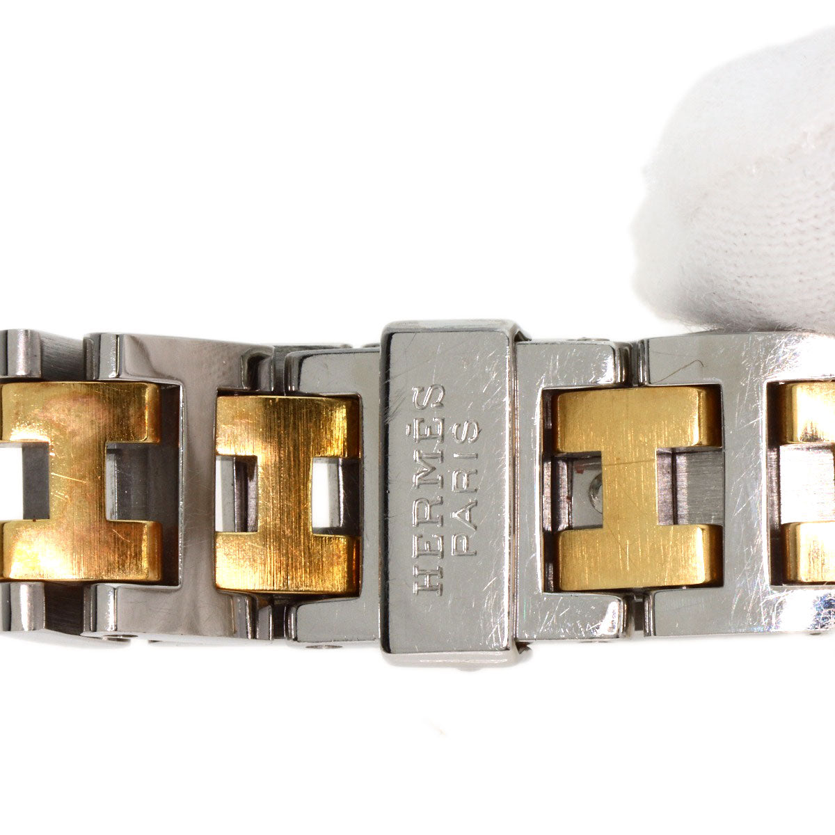 HERMES Watches Quartz CR1.220 Stainless Steel , SSxGP gold Clojure Champagne Gold dial Women  d