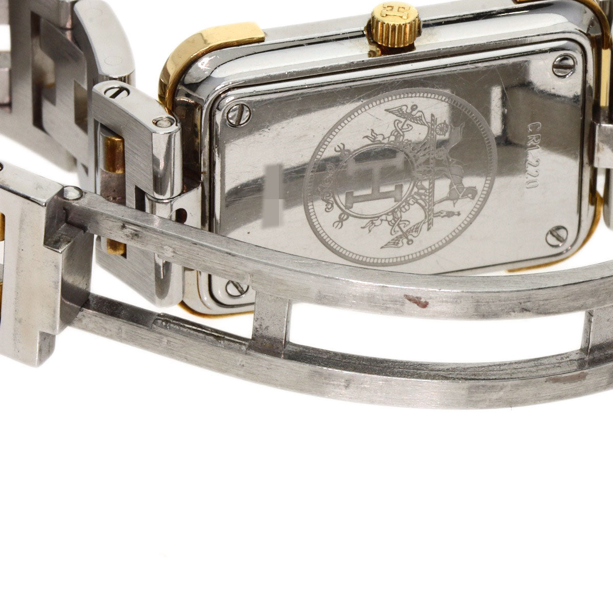 HERMES Watches Quartz CR1.220 Stainless Steel , SSxGP gold Clojure Champagne Gold dial Women  d