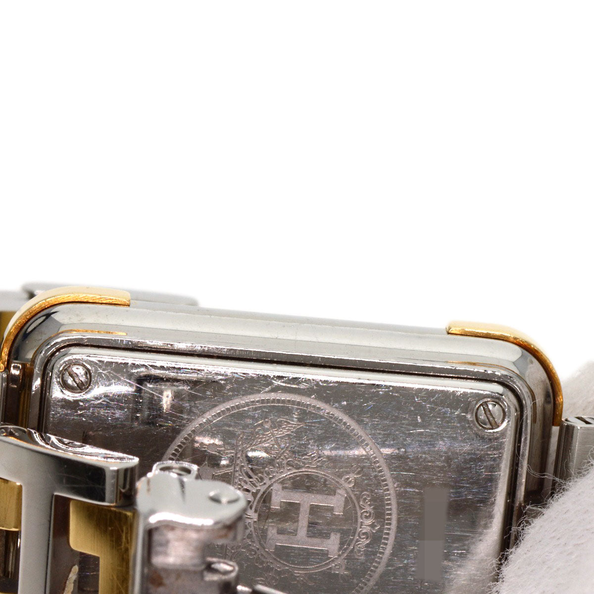 HERMES Watches Quartz CR1.220 Stainless Steel , SSxGP gold Clojure Champagne Gold dial Women  d