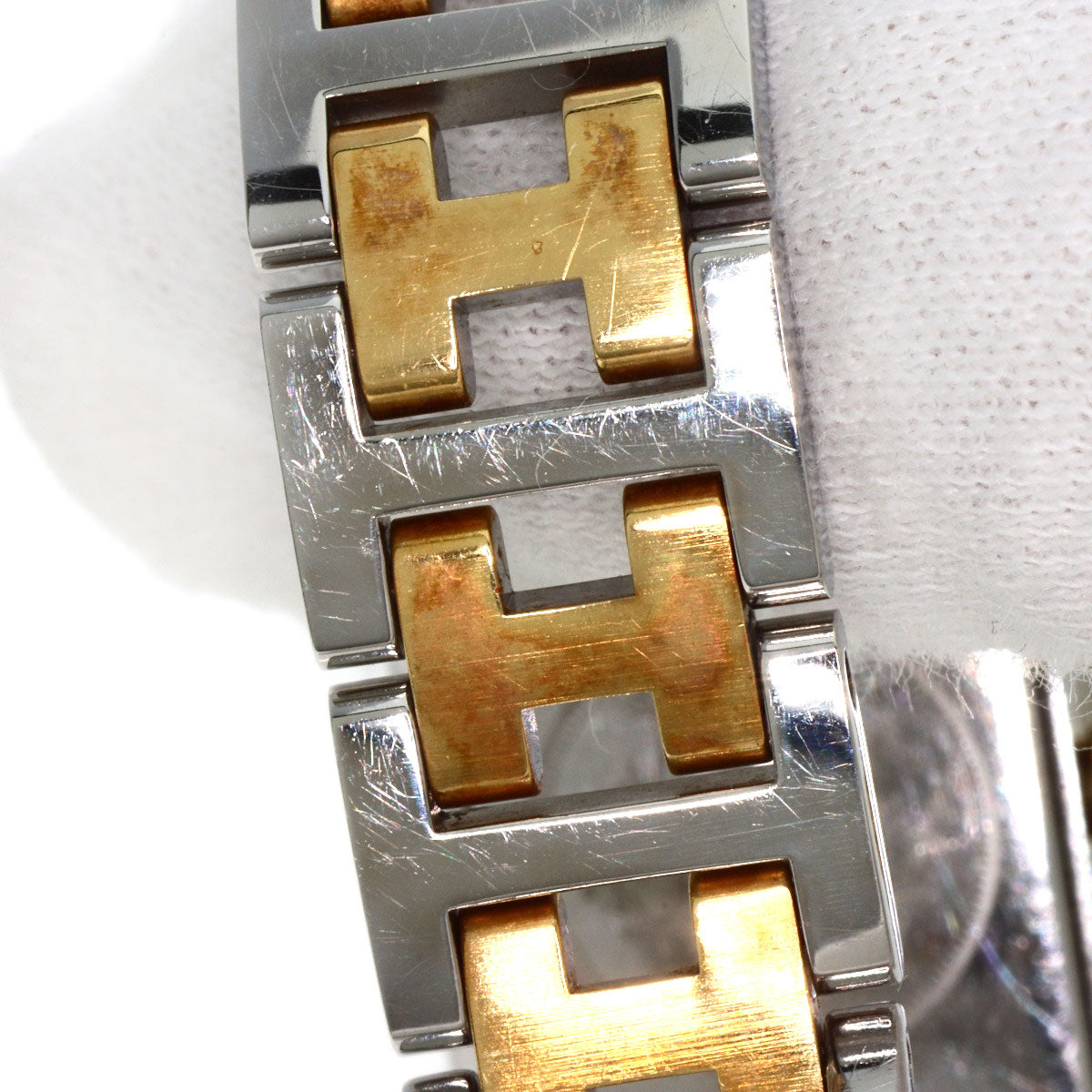 HERMES Watches Quartz CR1.220 Stainless Steel , SSxGP gold Clojure Champagne Gold dial Women  d