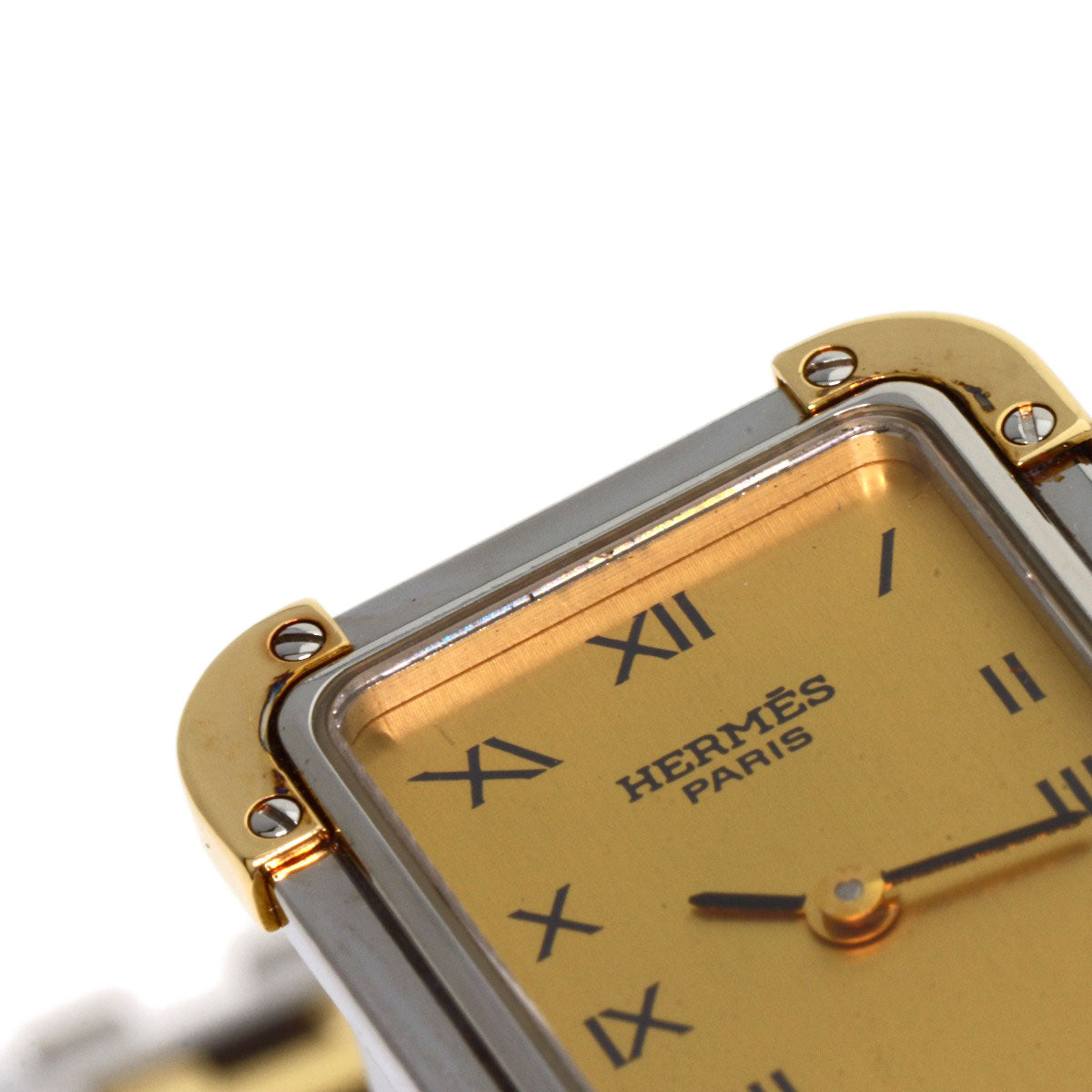 HERMES Watches Quartz CR1.220 Stainless Steel , SSxGP gold Clojure Champagne Gold dial Women  d