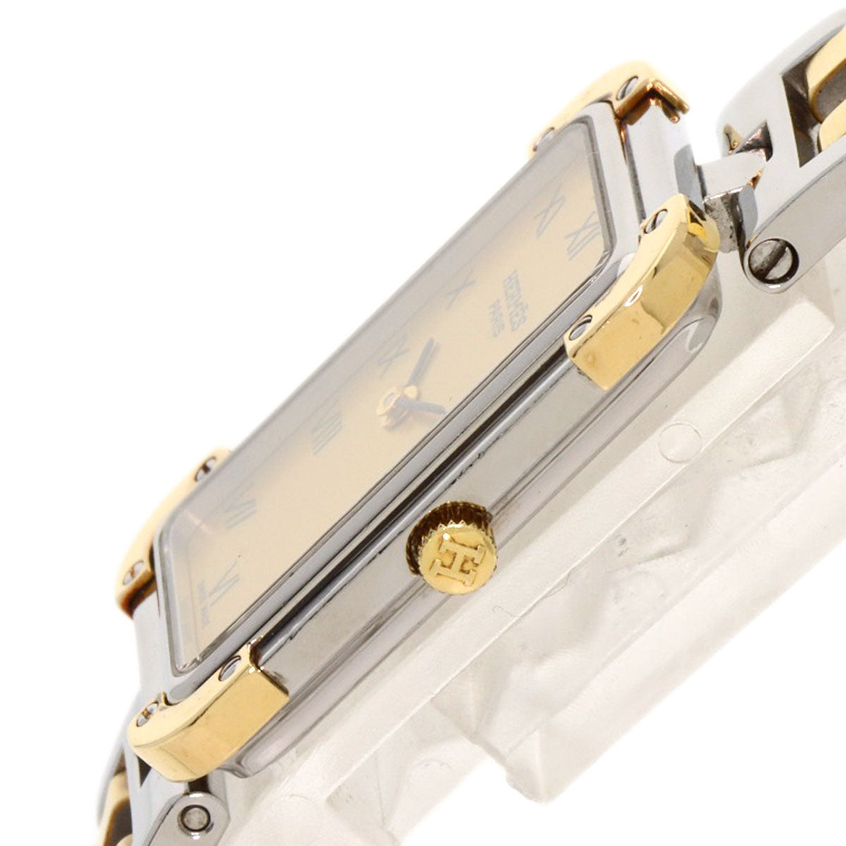 HERMES Watches Quartz CR1.220 Stainless Steel , SSxGP gold Clojure Champagne Gold dial Women  d