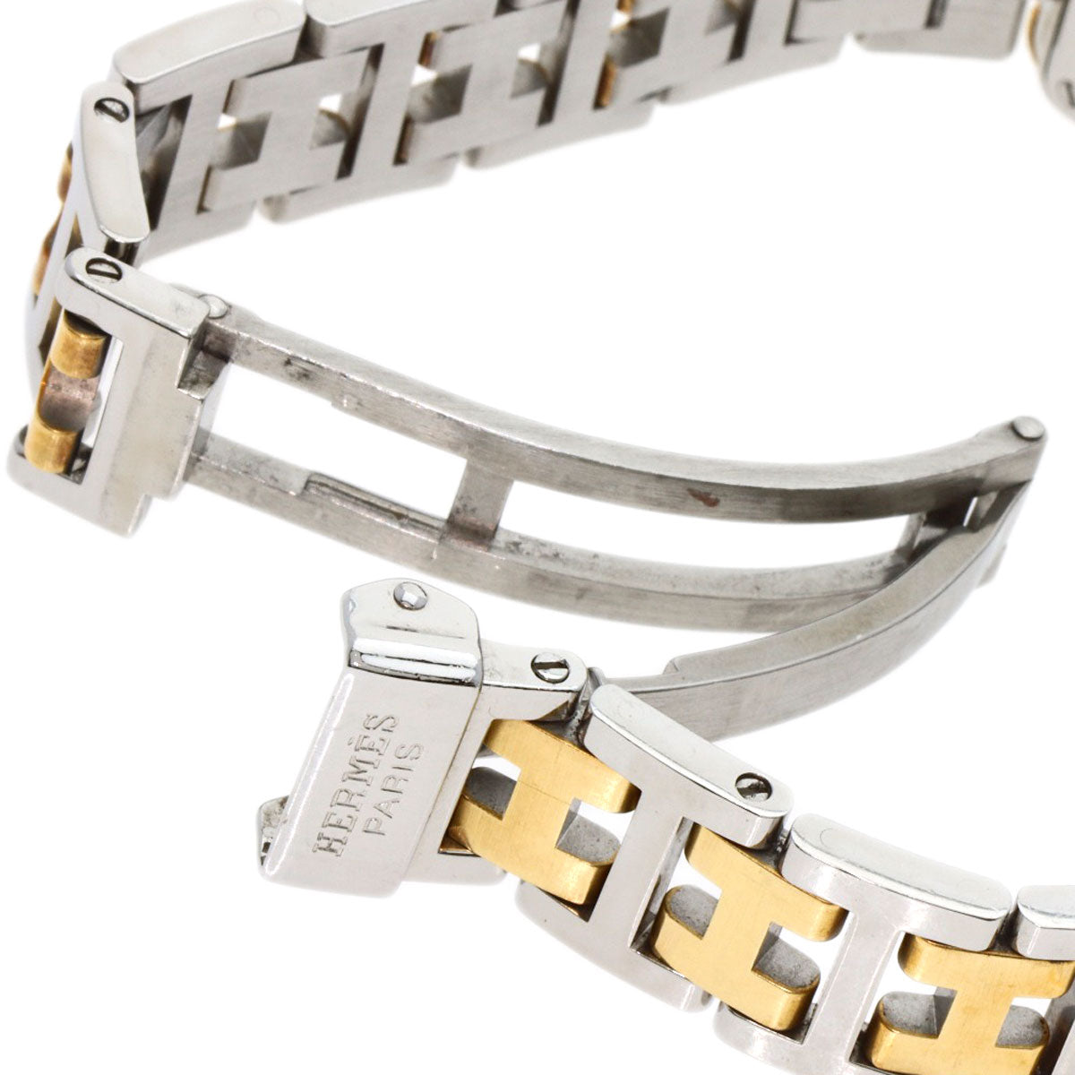 HERMES Watches Quartz CR1.220 Stainless Steel , SSxGP gold Clojure Champagne Gold dial Women  d