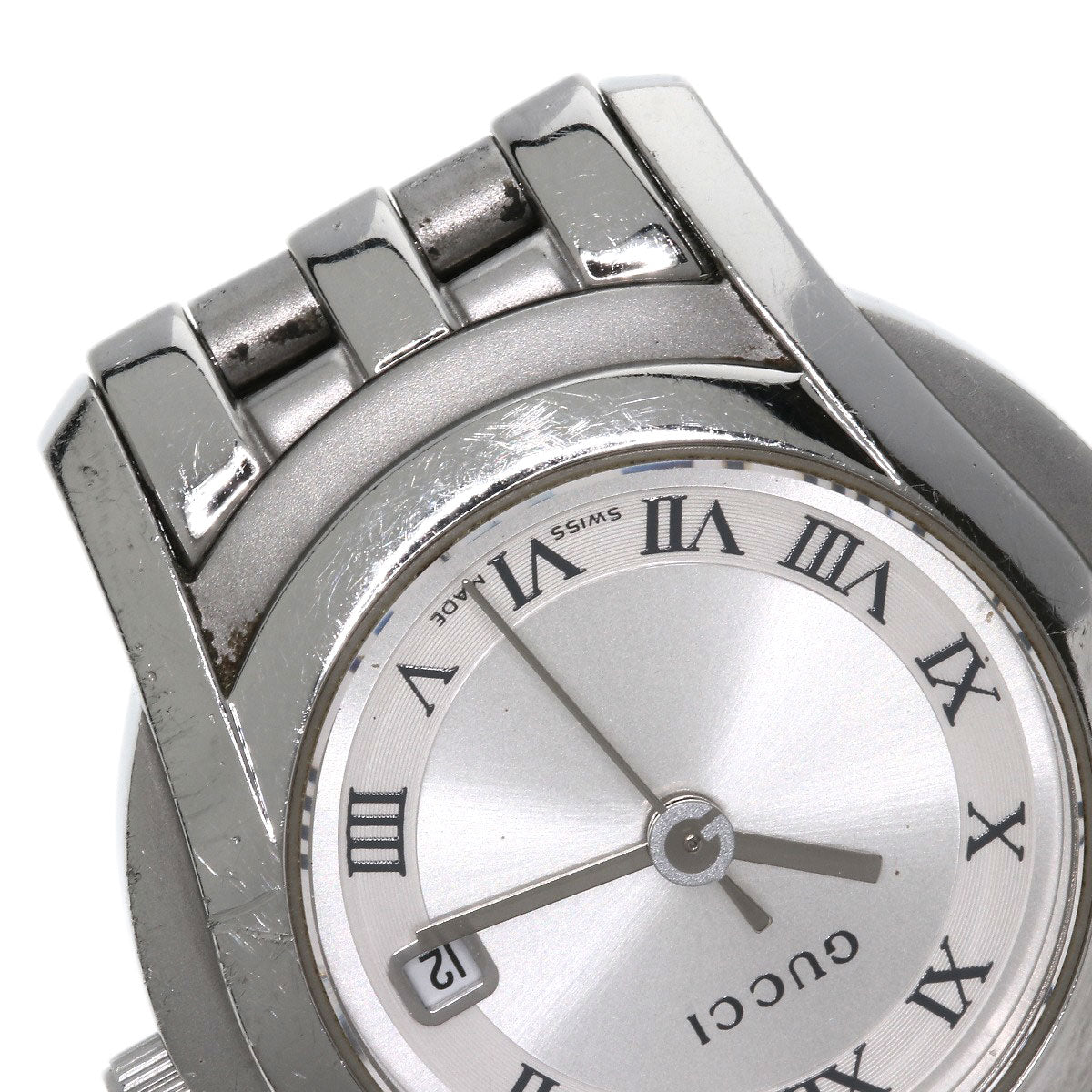 GUCCI Watches Quartz Stainless Steel , Stainless Steel Silver 5500L Silver dial Women  d