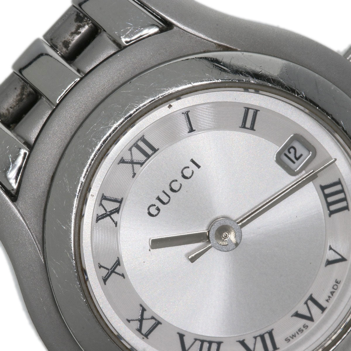 GUCCI Watches Quartz Stainless Steel , Stainless Steel Silver 5500L Silver dial Women  d