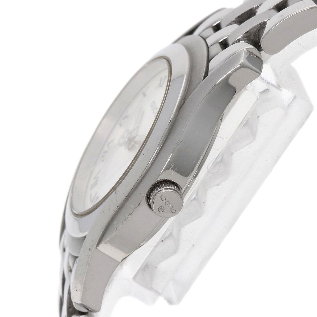 GUCCI Watches Quartz Stainless Steel , Stainless Steel Silver 5500L Silver dial Women  d
