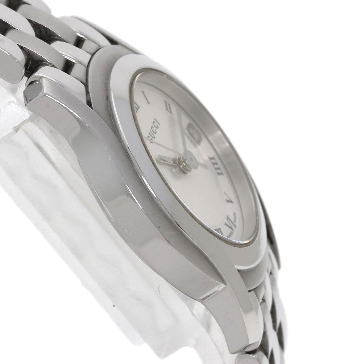 GUCCI Watches Quartz Stainless Steel , Stainless Steel Silver 5500L Silver dial Women  d