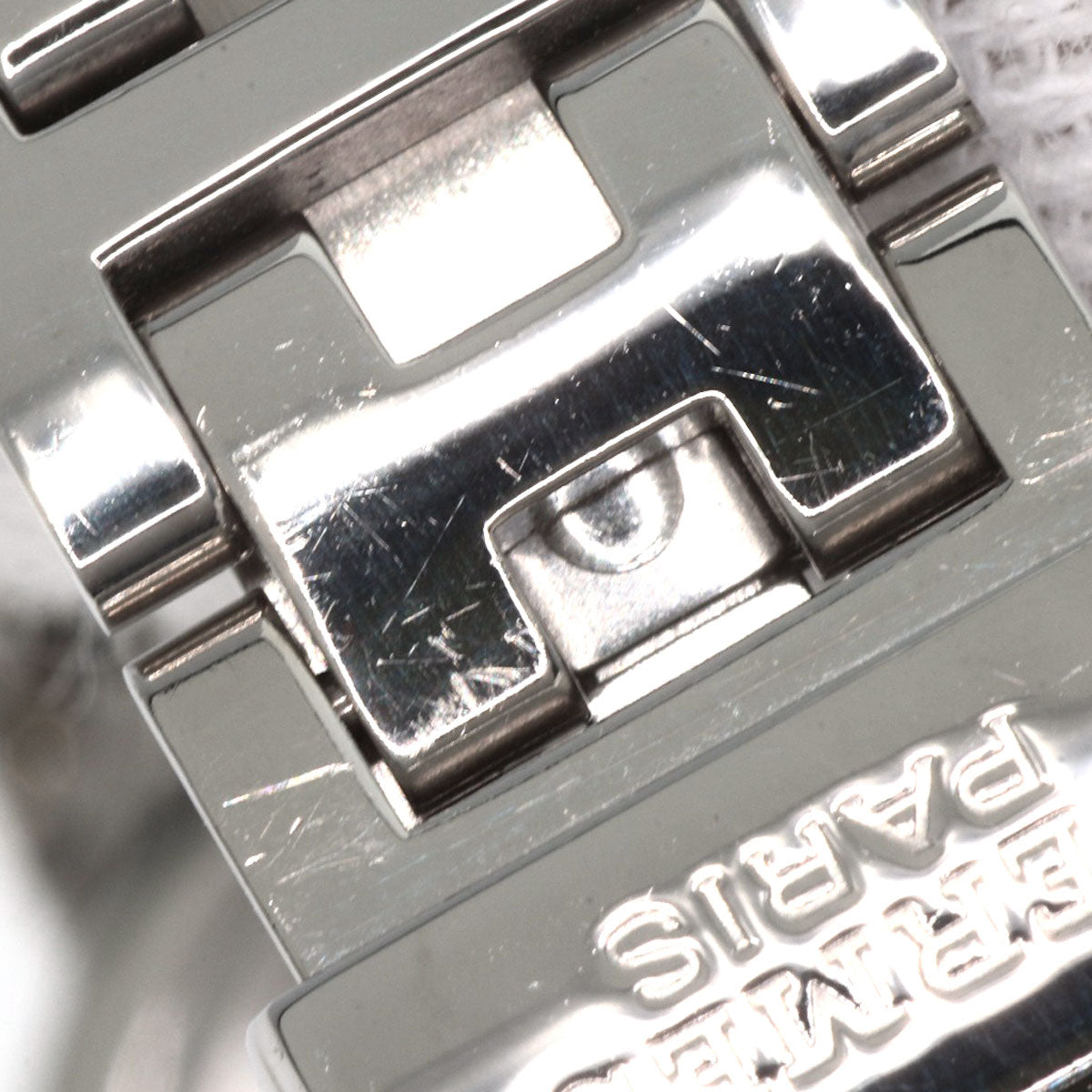 HERMES Watches Quartz CL4.210 Stainless Steel , Stainless Steel Silver Clipper Nacre White shell dial Women  d