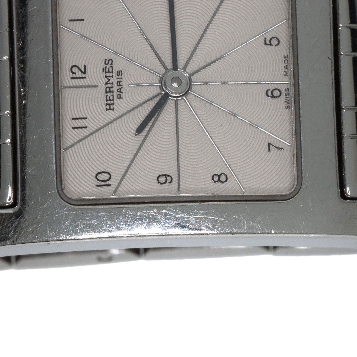 HERMES Watches Quartz HH1.210 Stainless Steel , Stainless Steel Silver H watch Silver dial Women  d