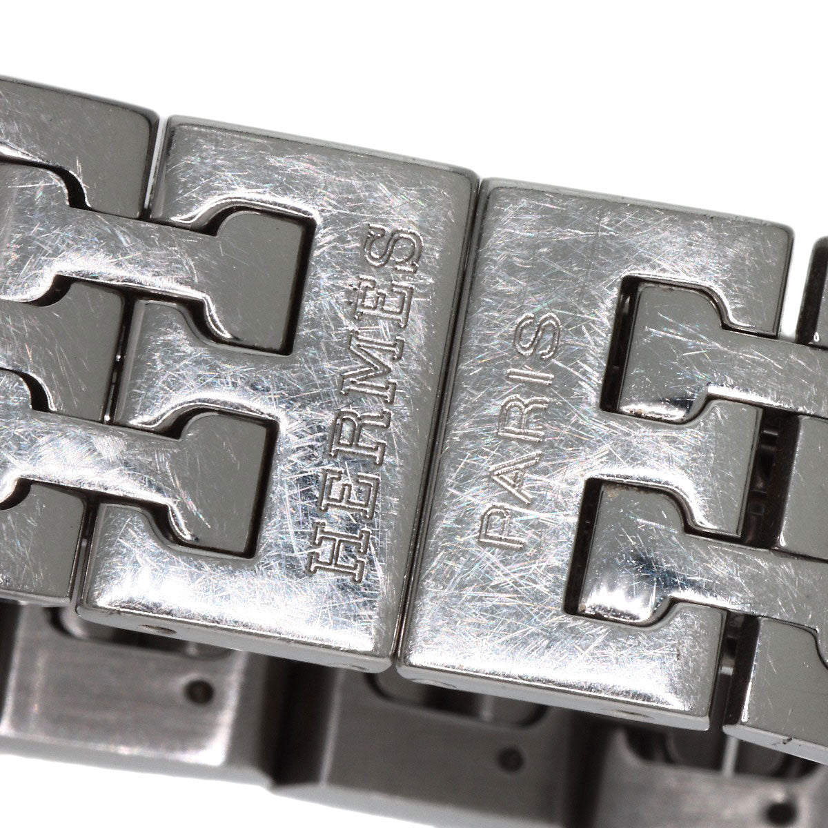 HERMES Watches Quartz HH1.210 Stainless Steel , Stainless Steel Silver H watch Silver dial Women  d