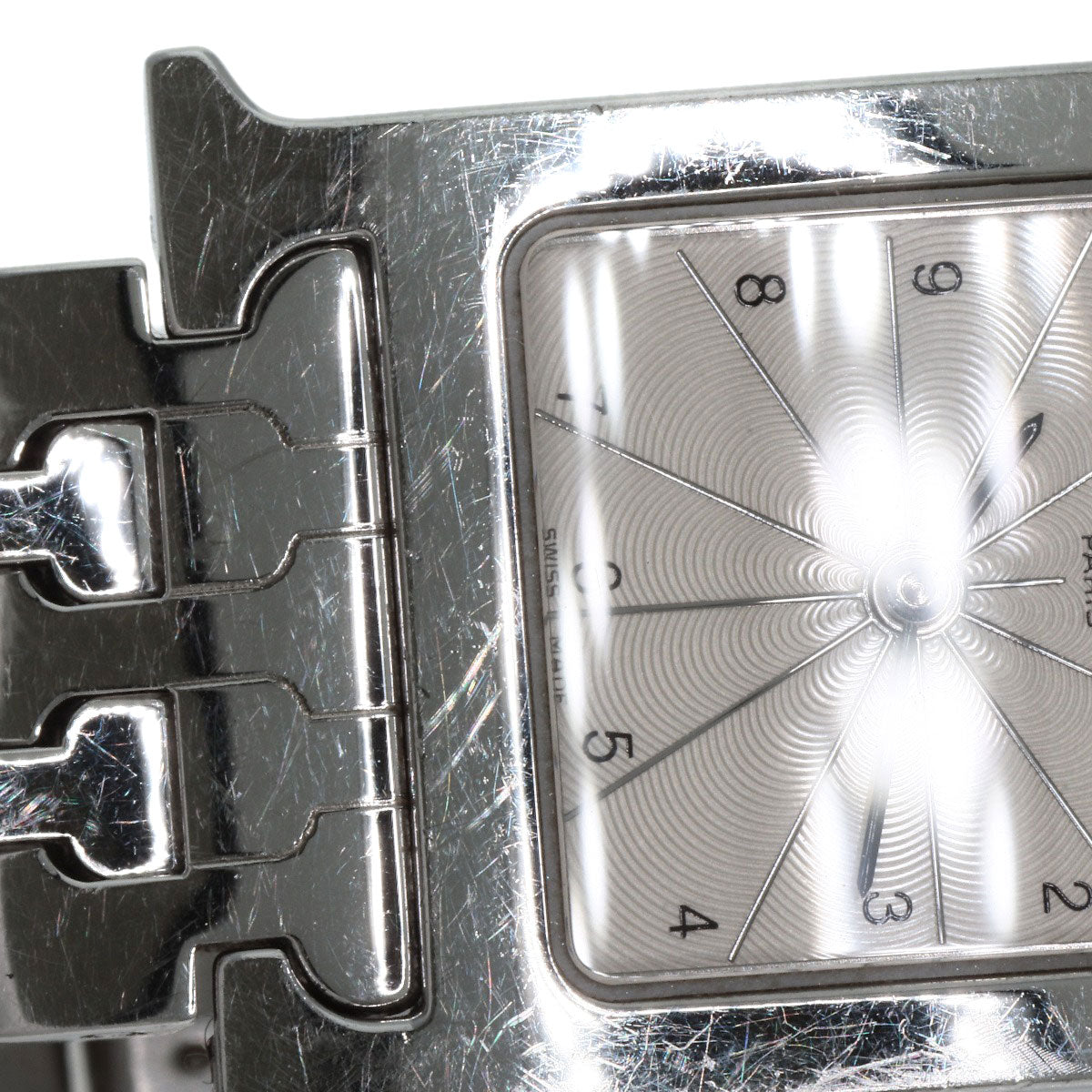 HERMES Watches Quartz HH1.210 Stainless Steel , Stainless Steel Silver H watch Silver dial Women  d