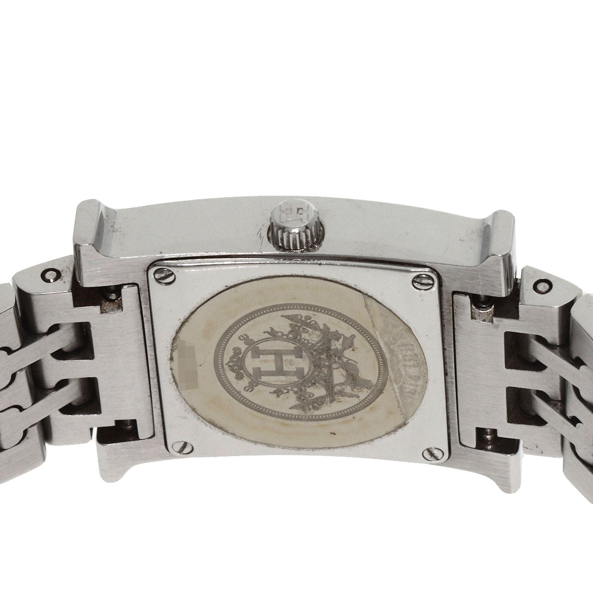 HERMES Watches Quartz HH1.210 Stainless Steel , Stainless Steel Silver H watch Silver dial Women  d