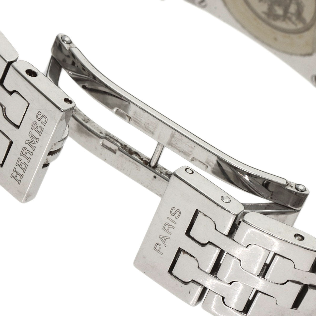 HERMES Watches Quartz HH1.210 Stainless Steel , Stainless Steel Silver H watch Silver dial Women  d