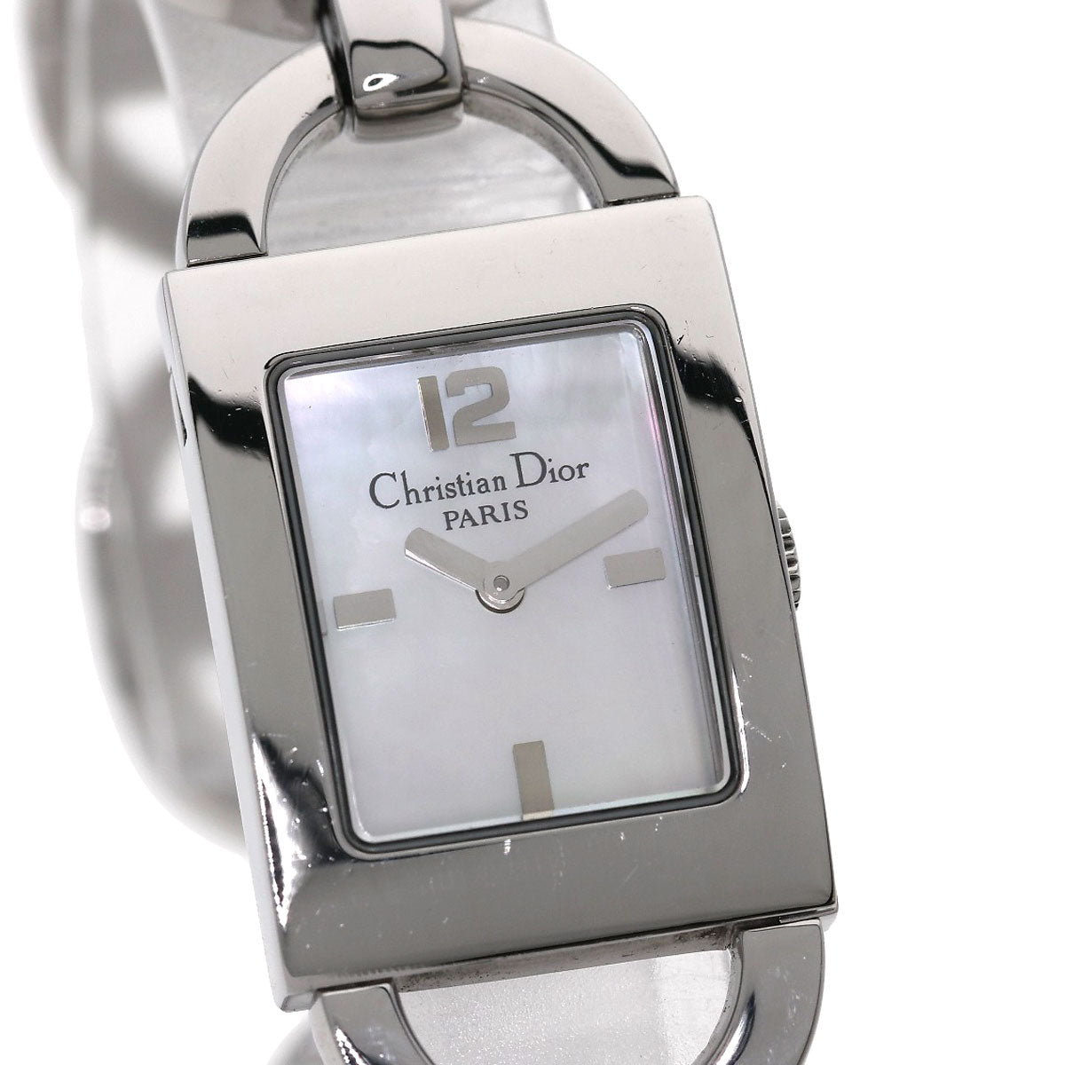 Christian Dior Watches Quartz D78-109 Stainless Steel , Stainless Steel Silver Maris White shell dial Women