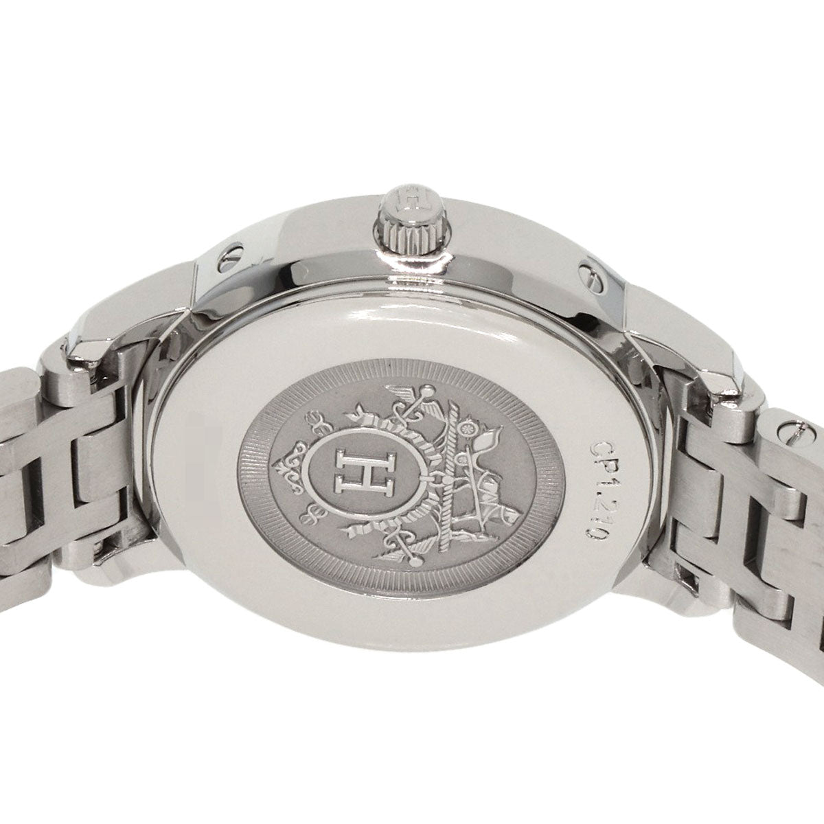 HERMES Watches Quartz CP1.210 Stainless Steel , Stainless Steel Silver Clipper Classic Silver dial Women  d