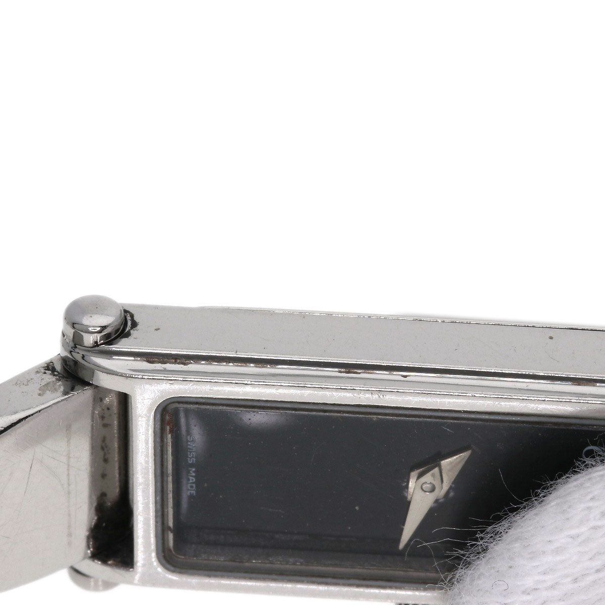 GUCCI Watches Quartz Stainless Steel , Stainless Steel Silver 1500L black dial Women  d