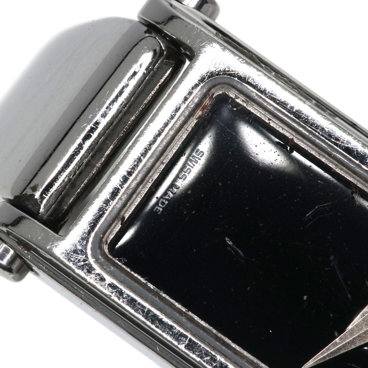 GUCCI Watches Quartz Stainless Steel , Stainless Steel Silver 1500L black dial Women  d