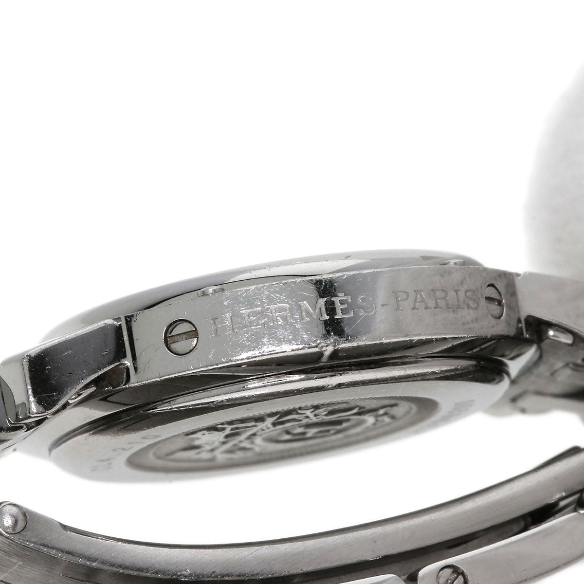HERMES Watches Quartz CL4.210 Stainless Steel , Stainless Steel Silver Clipper Nacre White shell dial Women  d