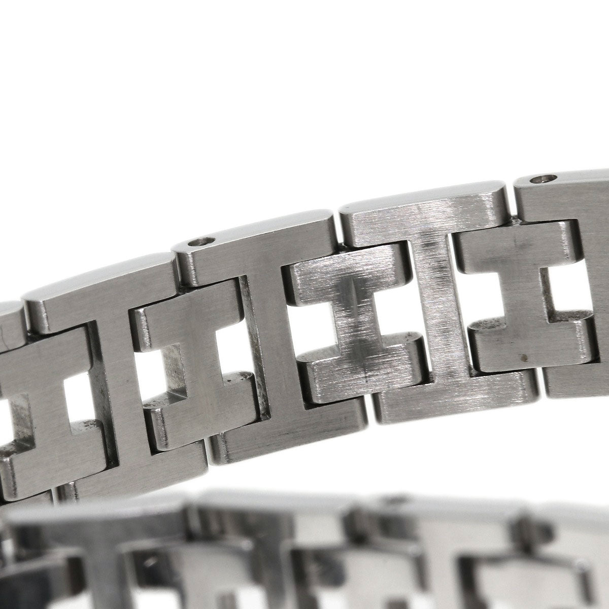 HERMES Watches Quartz CL4.210 Stainless Steel , Stainless Steel Silver Clipper Nacre White shell dial Women  d