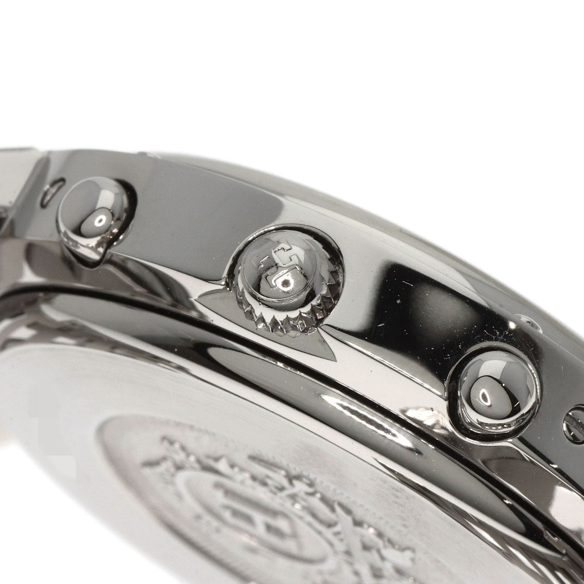 HERMES Watches Quartz CL1.910 Stainless Steel , Stainless Steel Silver Clipper Chronograph white dial mens  d
