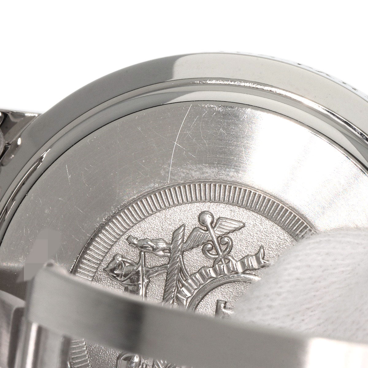 HERMES Watches Quartz CL1.910 Stainless Steel , Stainless Steel Silver Clipper Chronograph white dial mens  d