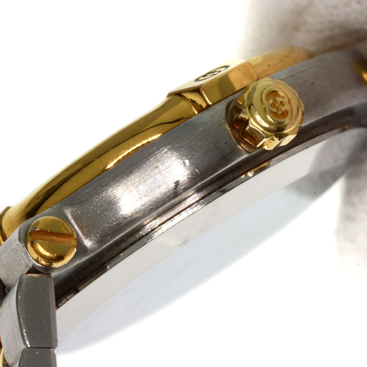 GUCCI Watches Quartz 9000L Stainless Steel , SSxGP , Gold Plated gold Round face Ivory dial Women  d