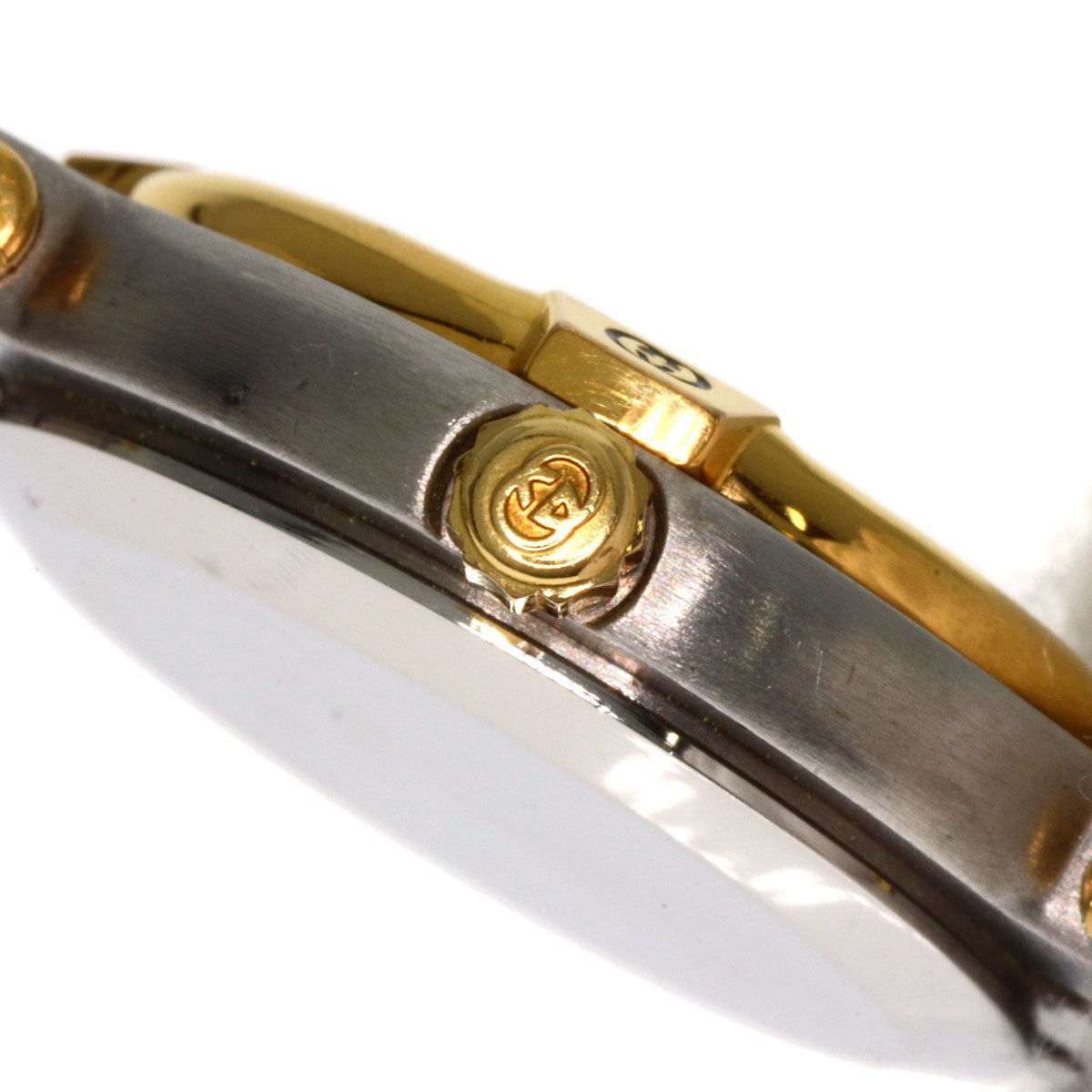 GUCCI Watches Quartz 9000L Stainless Steel , SSxGP , Gold Plated gold Round face Ivory dial Women  d