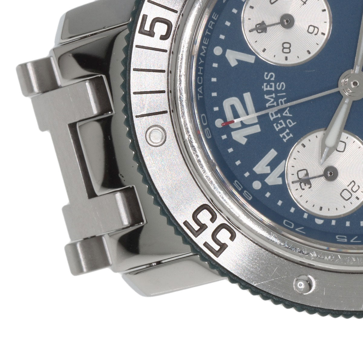 HERMES Watches Quartz CL2.317 Stainless Steel , Stainless Steel Silver Clipper diver blue dial Boys  d