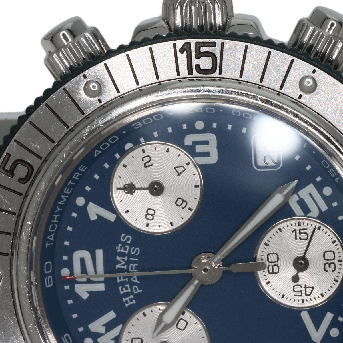 HERMES Watches Quartz CL2.317 Stainless Steel , Stainless Steel Silver Clipper diver blue dial Boys  d
