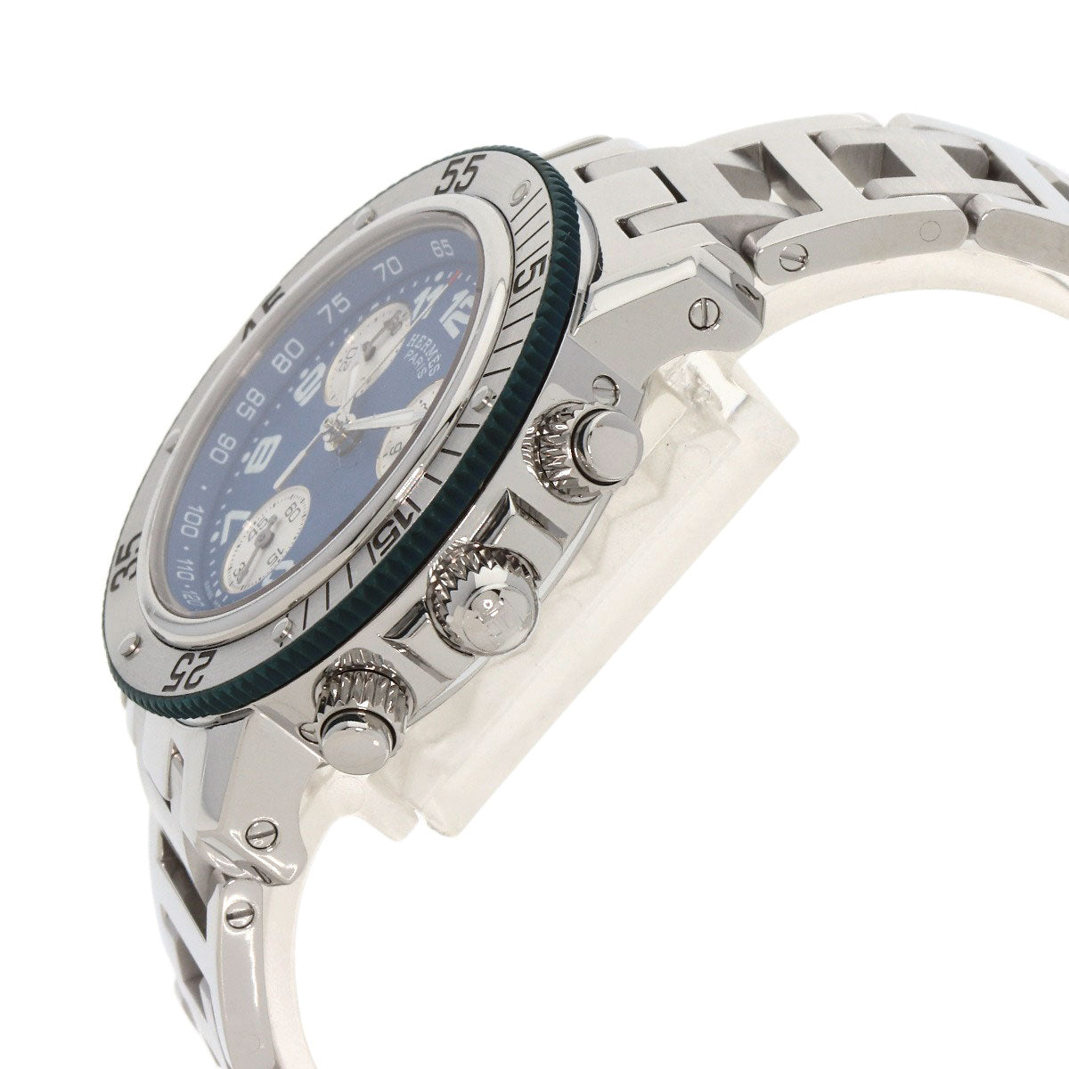 HERMES Watches Quartz CL2.317 Stainless Steel , Stainless Steel Silver Clipper diver blue dial Boys  d