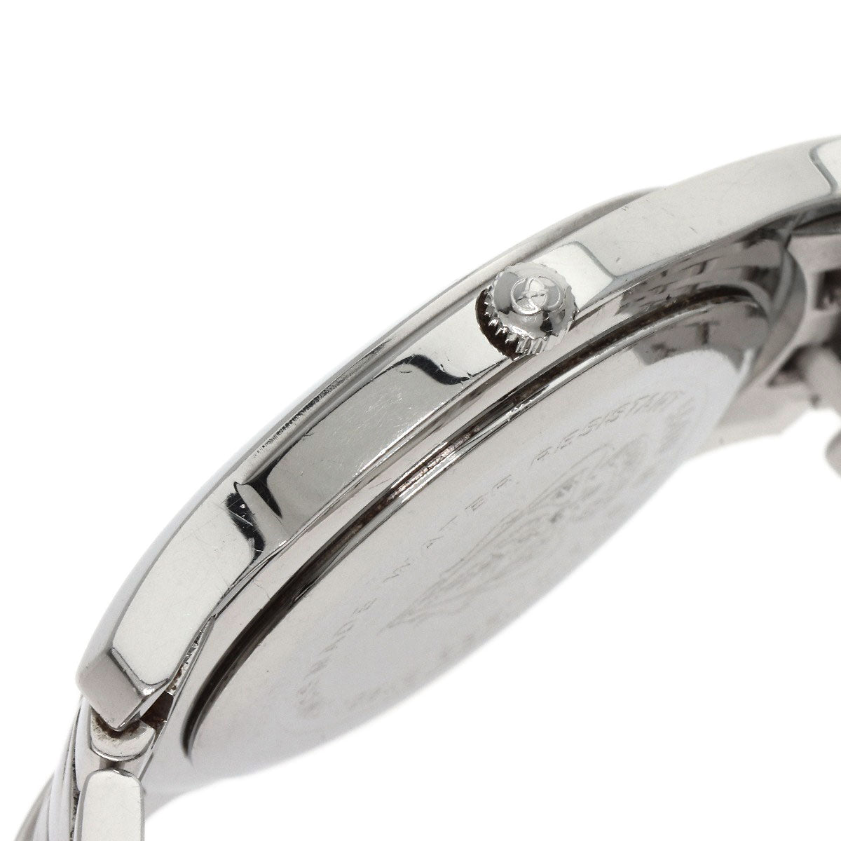 GUCCI Watches Quartz 5500M Stainless Steel , Stainless Steel Silver Round face Silver dial mens  d