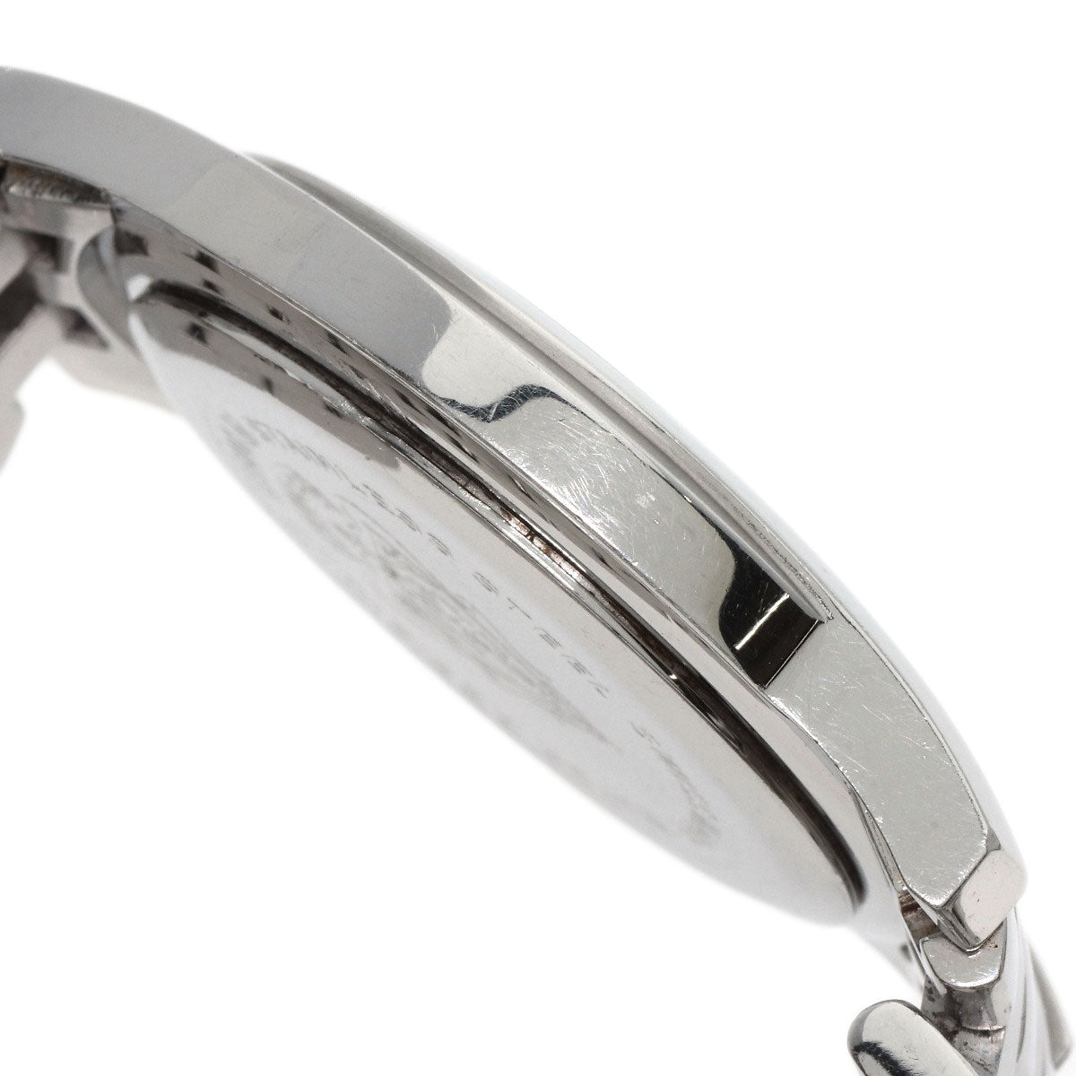 GUCCI Watches Quartz 5500M Stainless Steel , Stainless Steel Silver Round face Silver dial mens  d