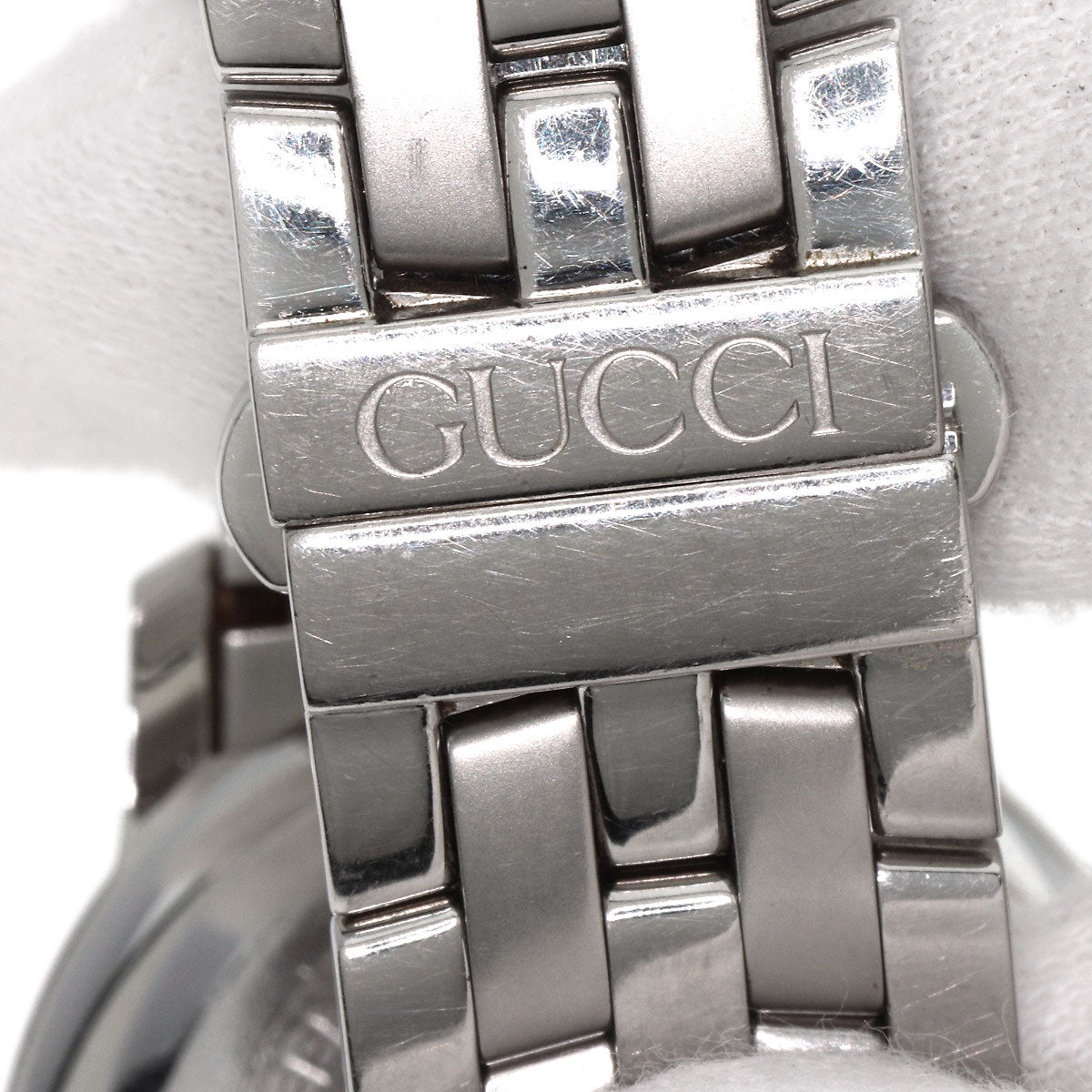 GUCCI Watches Quartz 5500M Stainless Steel , Stainless Steel Silver Round face Silver dial mens  d