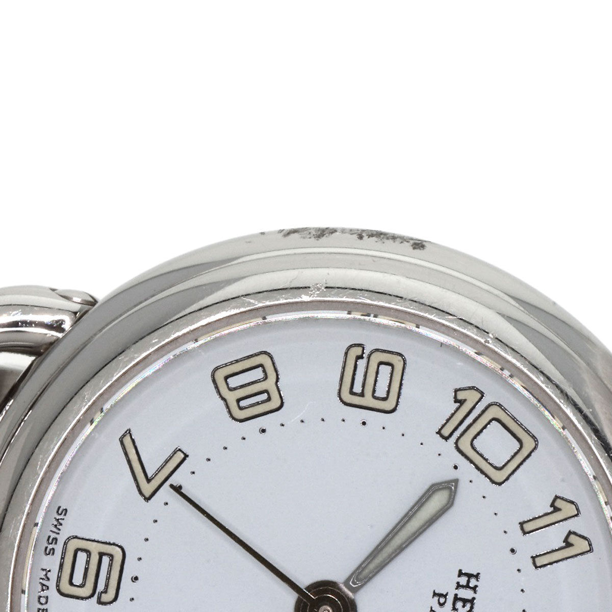 HERMES Watches Quartz PU2.210 Stainless Steel , Stainless Steel Silver Pullman white dial Women  d