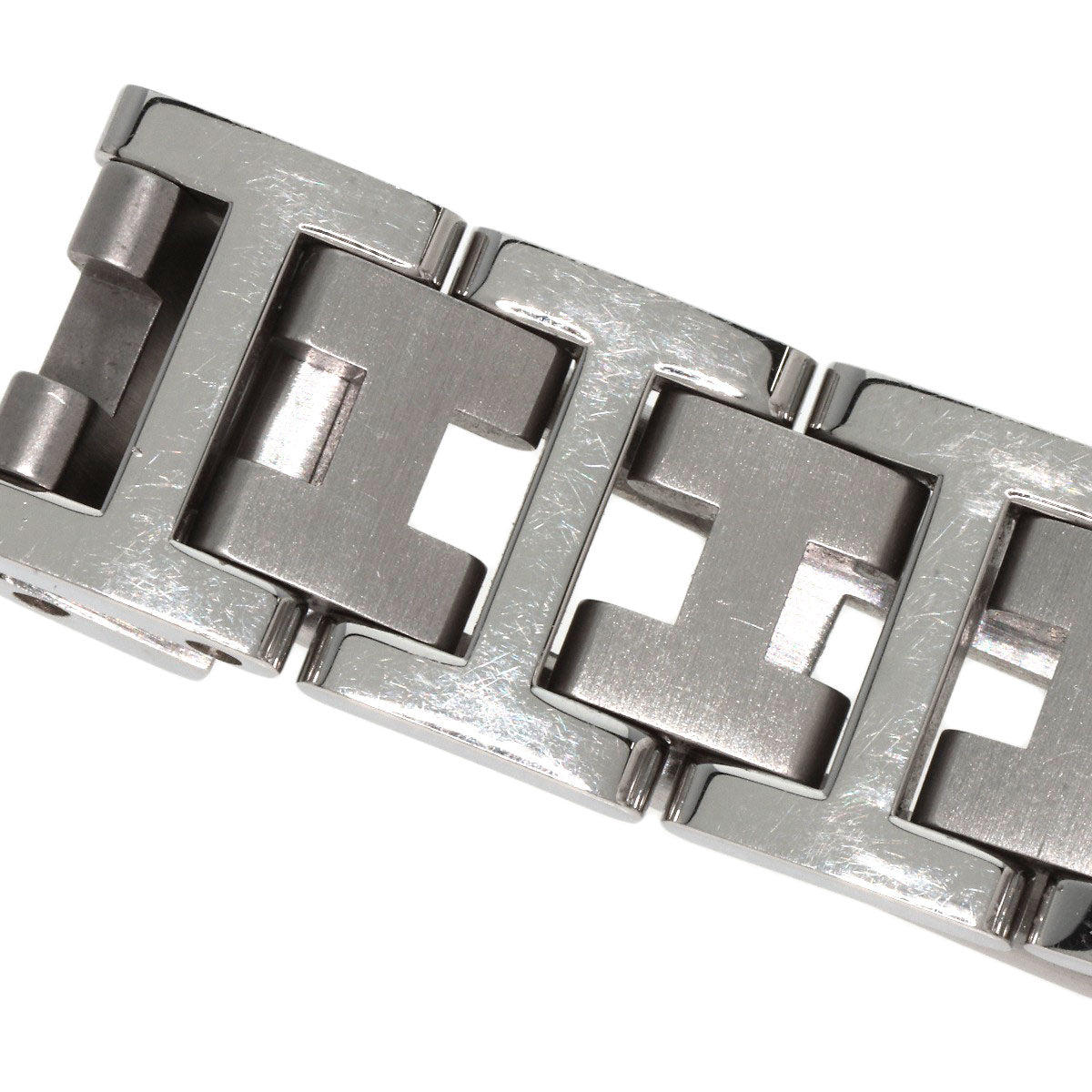 HERMES Watches Quartz PU2.210 Stainless Steel , Stainless Steel Silver Pullman white dial Women  d