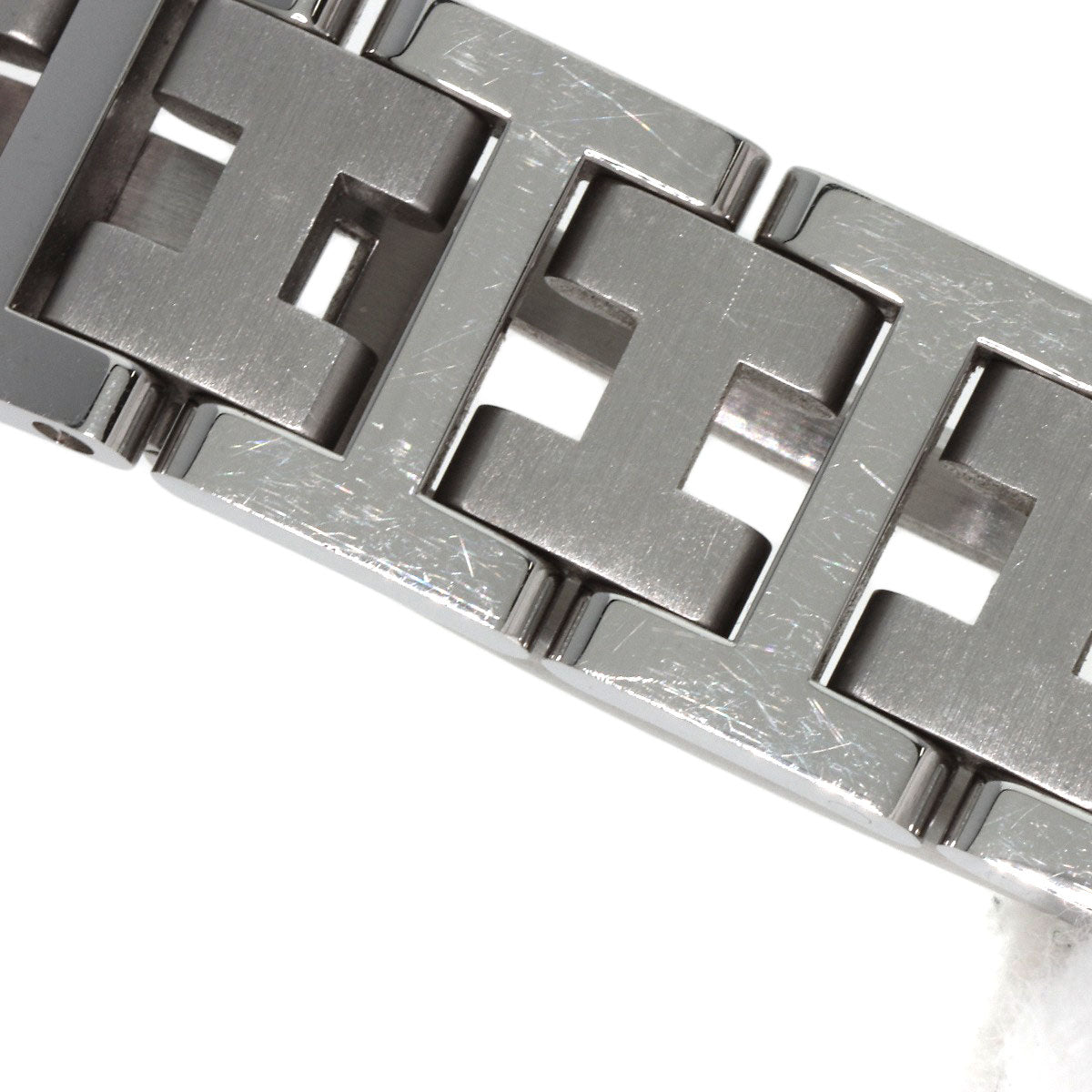 HERMES Watches Quartz PU2.210 Stainless Steel , Stainless Steel Silver Pullman white dial Women  d