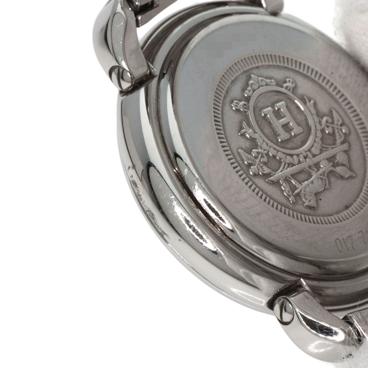 HERMES Watches Quartz PU2.210 Stainless Steel , Stainless Steel Silver Pullman white dial Women  d