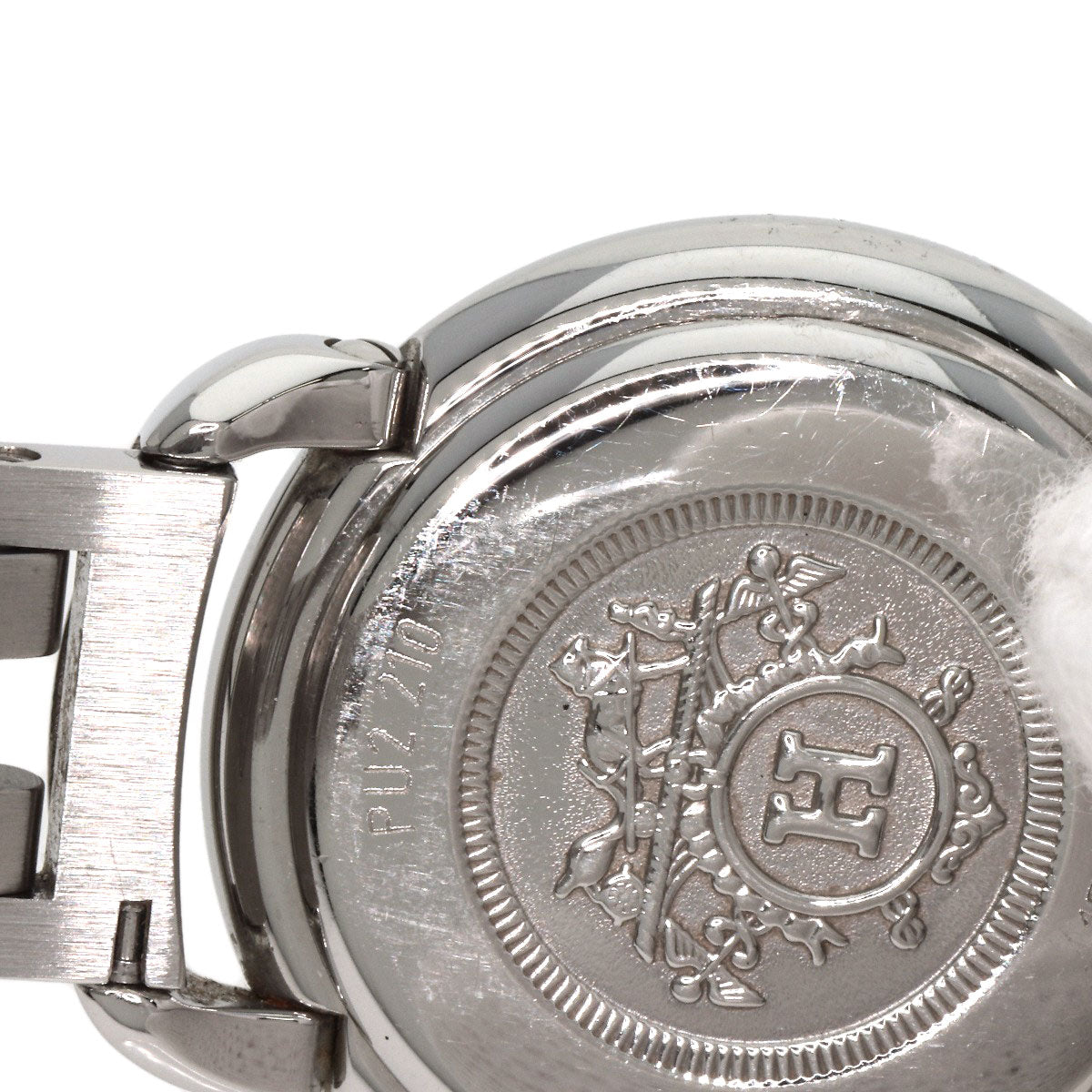 HERMES Watches Quartz PU2.210 Stainless Steel , Stainless Steel Silver Pullman white dial Women  d