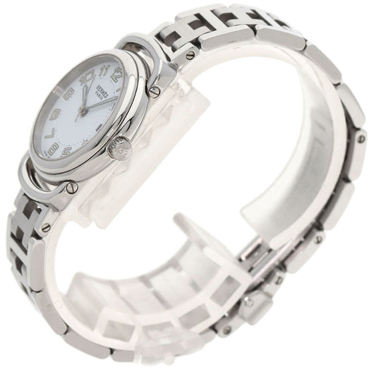 HERMES Watches Quartz PU2.210 Stainless Steel , Stainless Steel Silver Pullman white dial Women  d