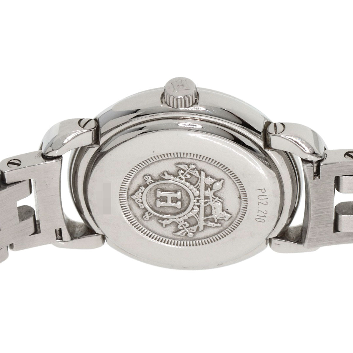 HERMES Watches Quartz PU2.210 Stainless Steel , Stainless Steel Silver Pullman white dial Women  d