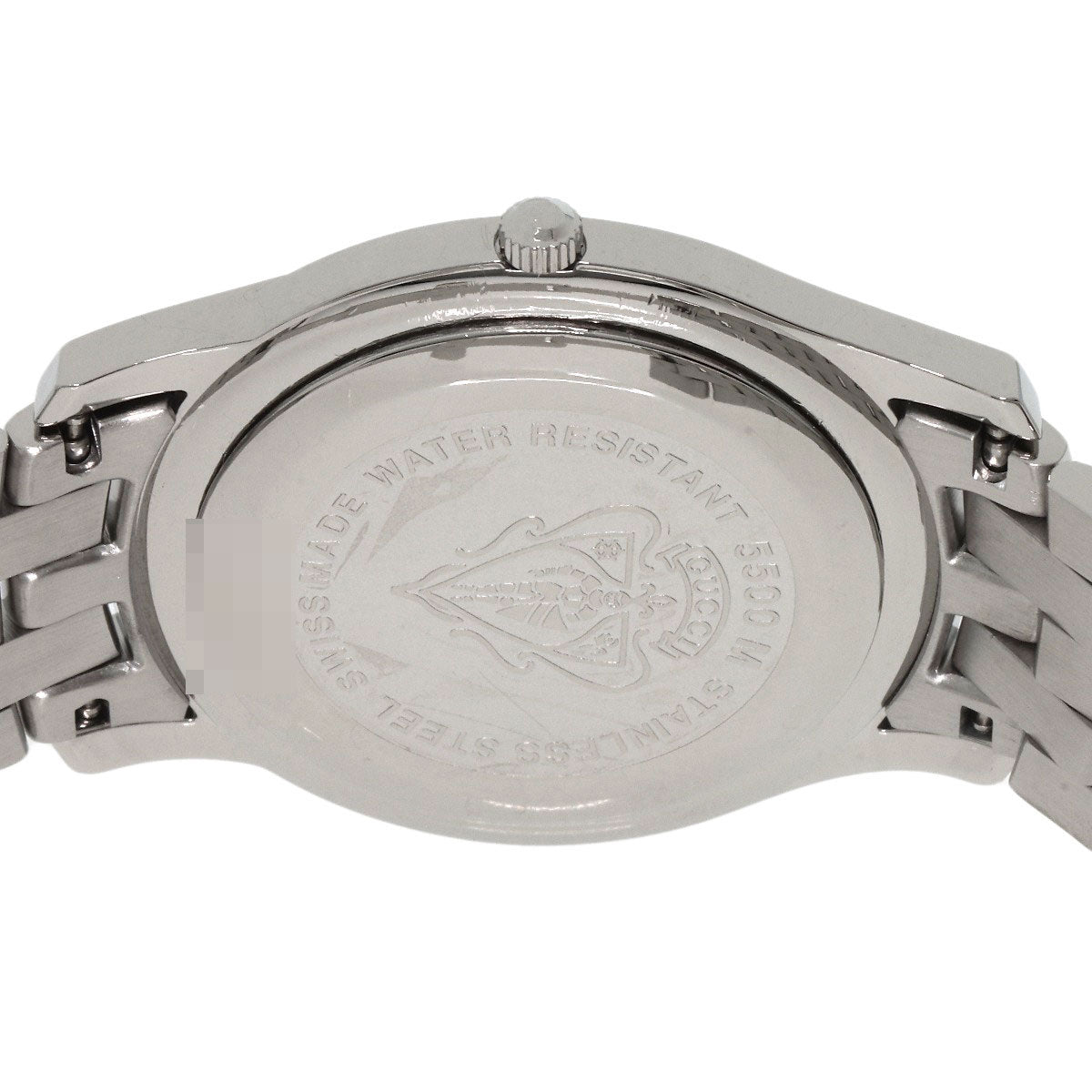 GUCCI Watches Quartz 5500M Stainless Steel , Stainless Steel Silver Round face Silver dial mens  d