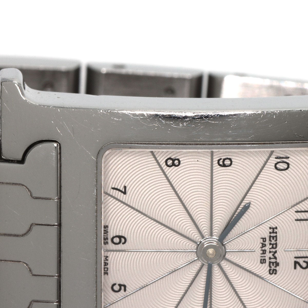 HERMES Watches Quartz HH1.210 Stainless Steel , Stainless Steel Silver H watch Silver dial Women  d