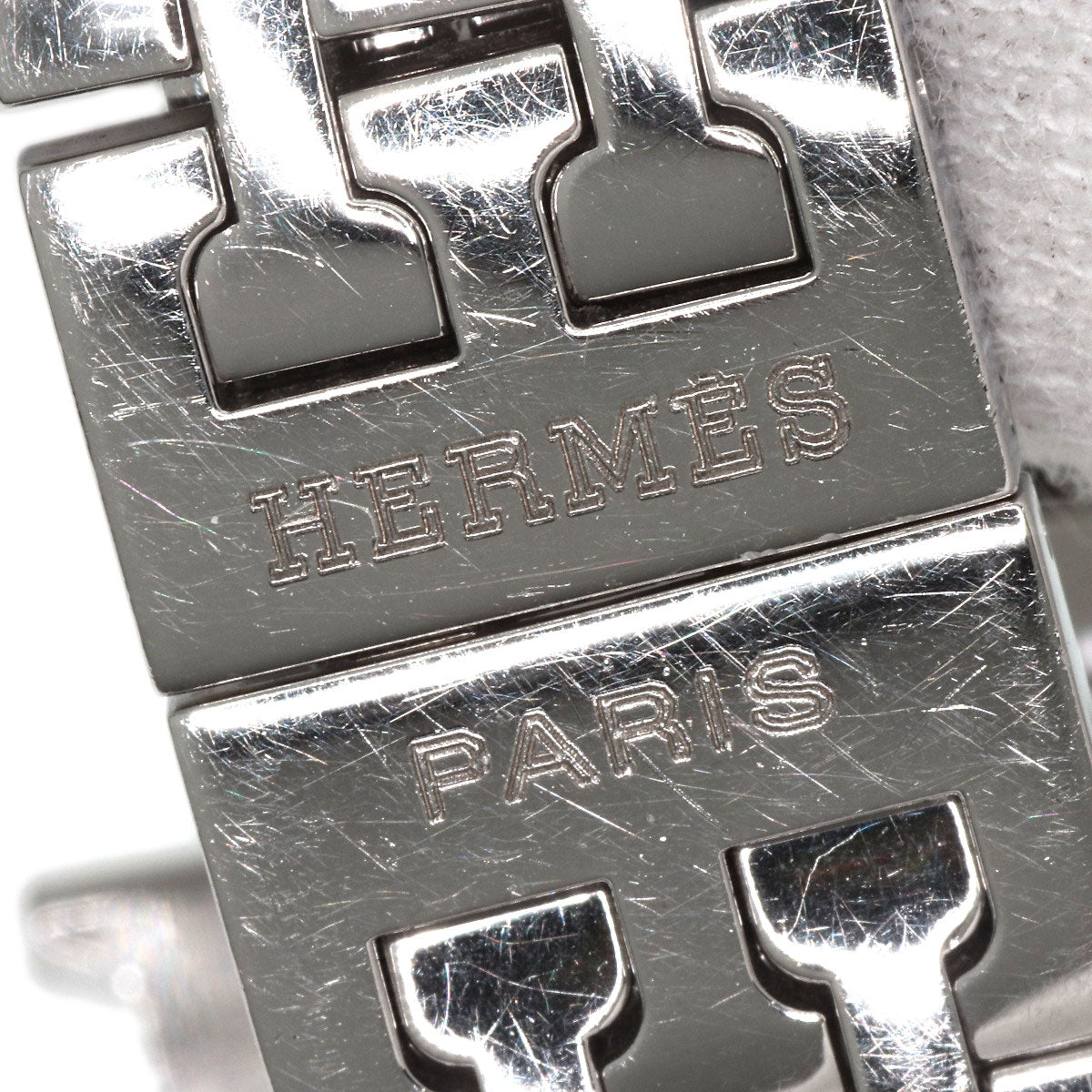 HERMES Watches Quartz HH1.210 Stainless Steel , Stainless Steel Silver H watch Silver dial Women  d