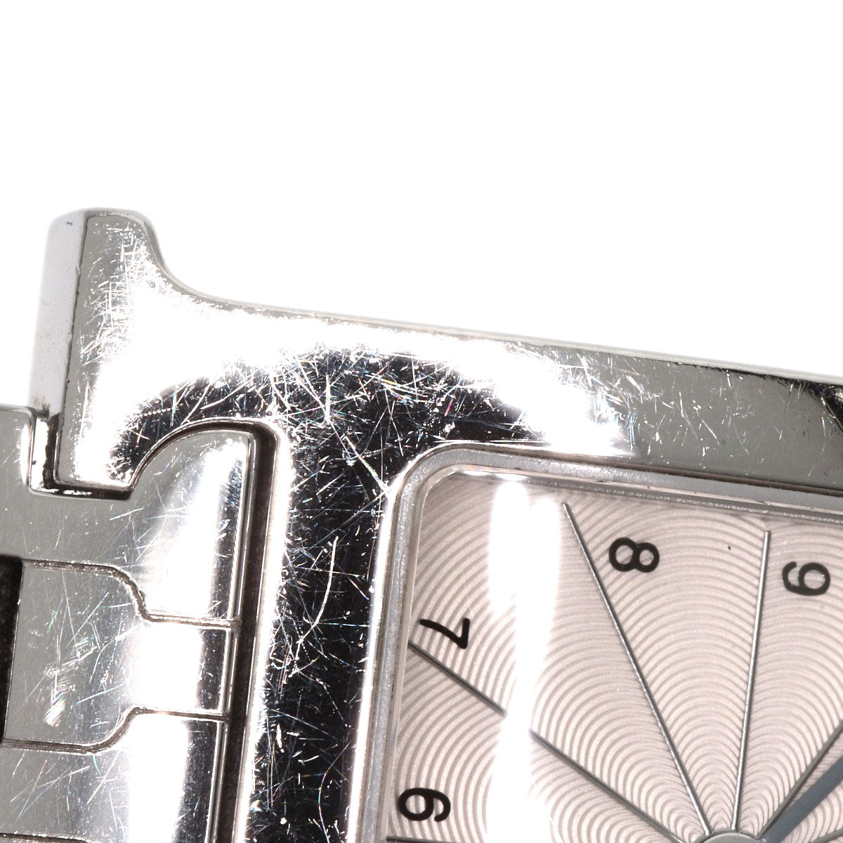 HERMES Watches Quartz HH1.210 Stainless Steel , Stainless Steel Silver H watch Silver dial Women  d